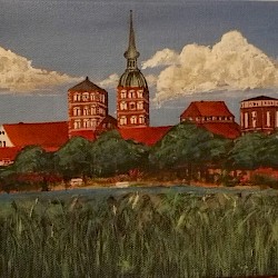 Stralsund, Acryl auf Leinwand, 30 x 50, 2017