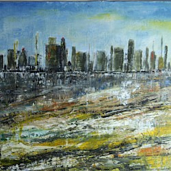 Skyline, Acryl auf Leinwand, 30 x 40, 2019