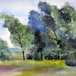 windig, Aquarell, 2023