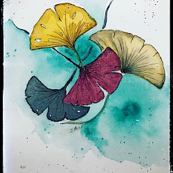 Gingko Aquarell 2020